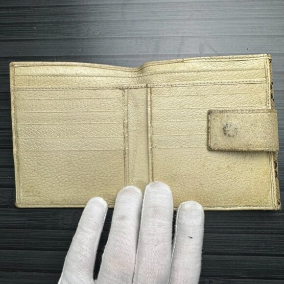 Gucci GG Canvas Tan Bifold + Coin Pouch - Picture 4 of 7